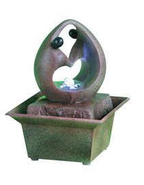 China Moderne van de de Lijstbovenkant van Silhouetfaux Polyresin het Waterfonteinen voor Huis, Marmeren Kleur leverancier